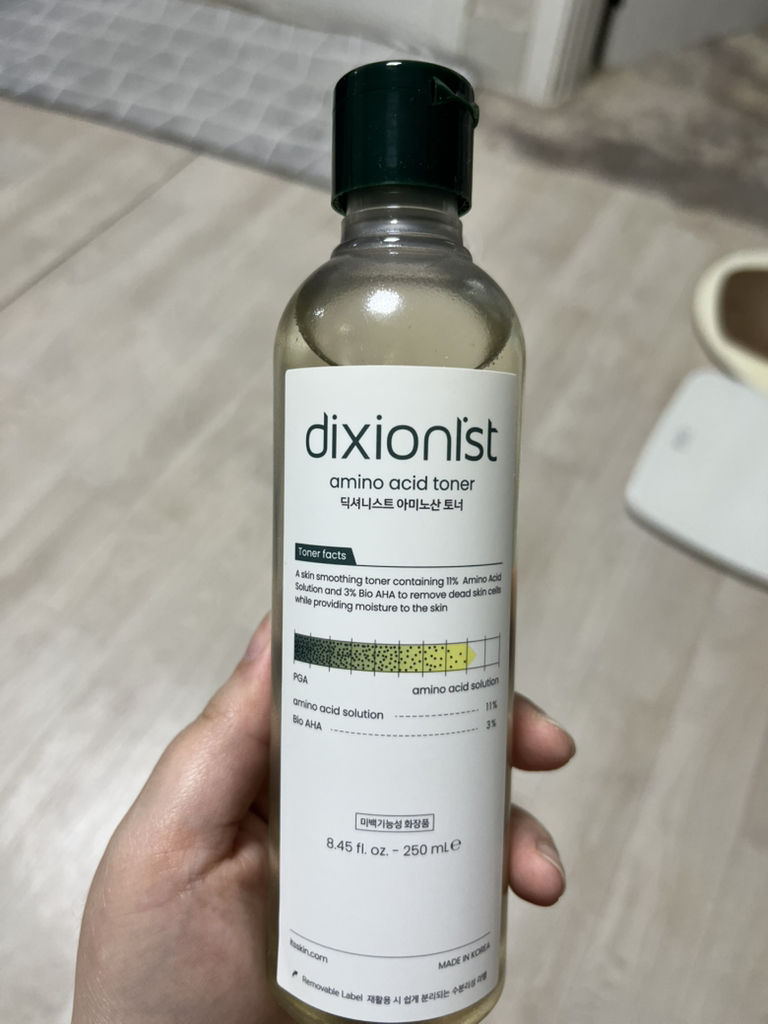 Real user review photo of amino acid toner