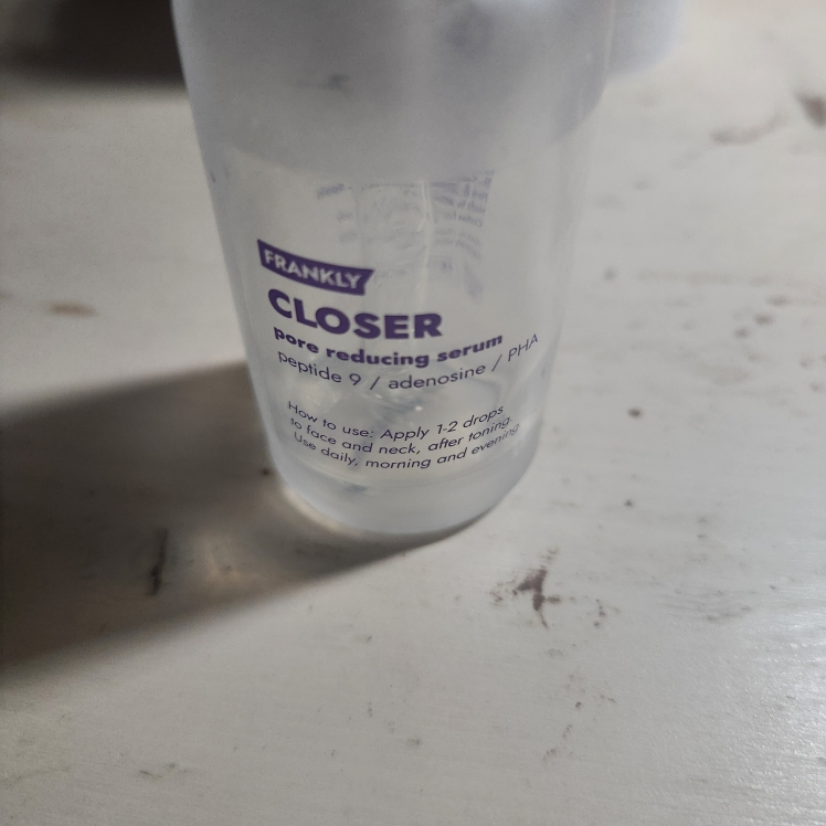 Real user review photo of CLOSER pore reducing serum