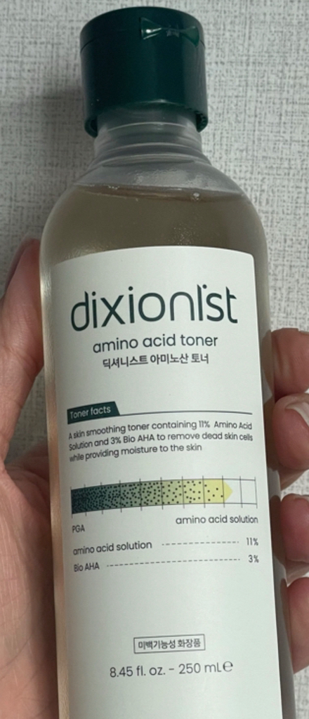 Real user review photo of amino acid toner