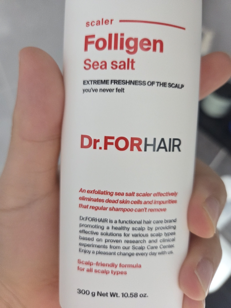 닥터포헤어 (Dr.FORHAIR) 폴리젠 씨솔트 스케일러 두피스케일링 review image