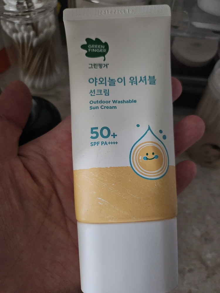 그린핑거 (GREENFINGER) 야외놀이 힘센 선크림 [SPF50+/PA++++] review image