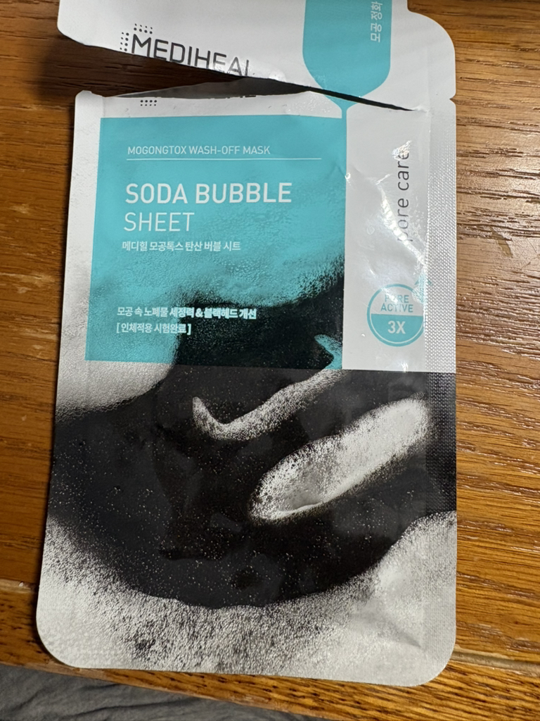 MEDIHEAL SODA BUBBLE SHEET review image