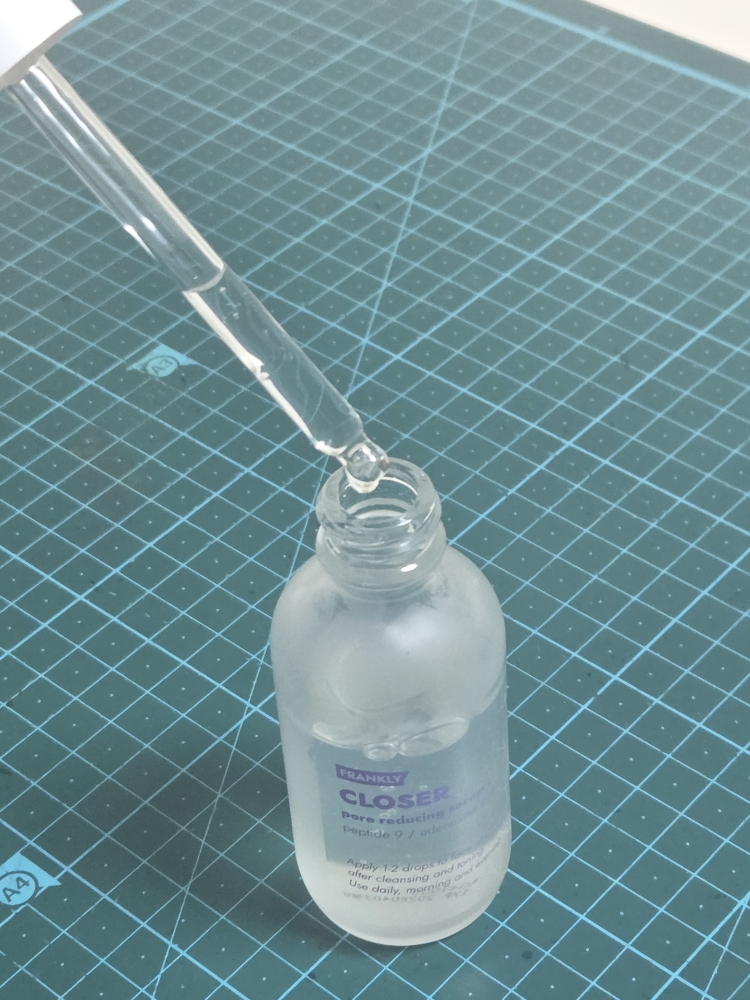 Real user review photo of CLOSER pore reducing serum