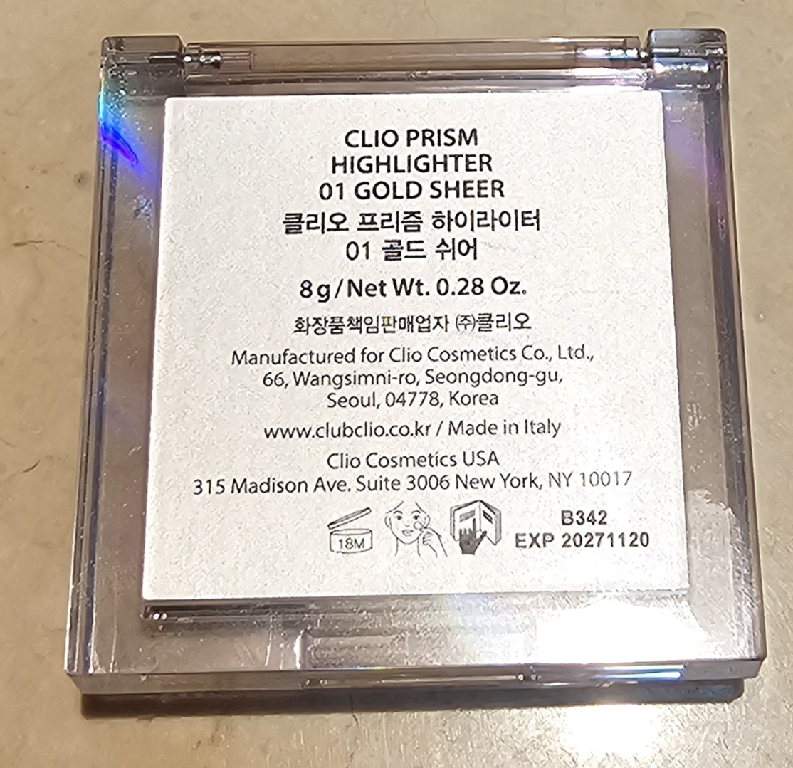 클리오 (CLIO) 프리즘 하이라이터 [01 골드쉬어] review image