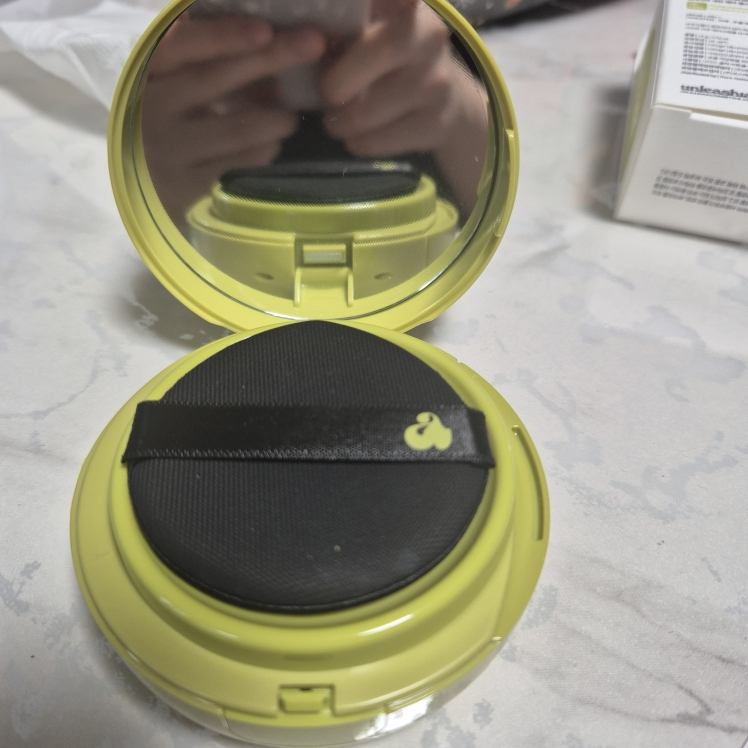 언리시아 (unleashia) 새틴 웨어 헬시-그린 쿠션 [SPF30/PA++] [24N 윈드스톰] review image