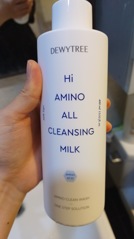 Real user review photo of Hi AMINO ALL CLEANSING MILK
