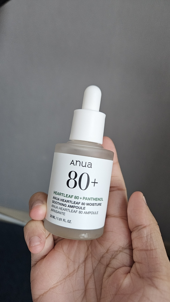 Real user review photo of HEARTLEAF 80 MOISTURE SOOTHING AMPOULE